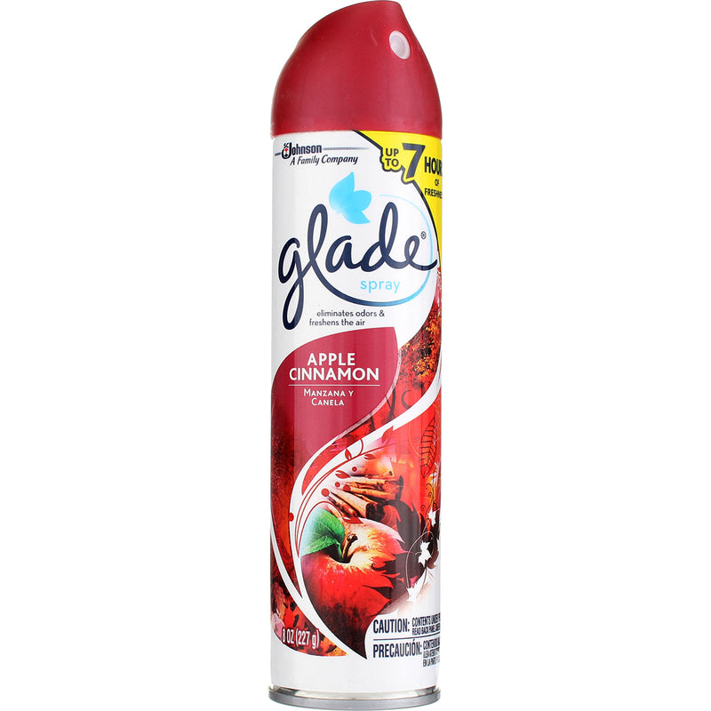 Glade Spray Aerosol, Apple Cinnamon, 8 oz