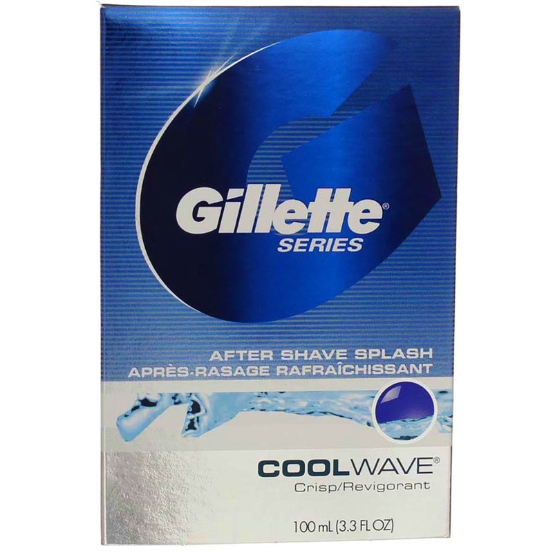 Gillette Series After Shave Splash, Cool Wave, 3.3 fl oz