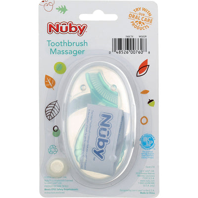 Nuby Toothbrush Massager, 3m+, Assorted Colors