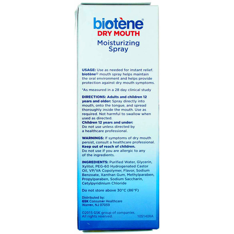 Biotene Dry Mouth Moisturizing Spray, Gentle Mint, 1.5 fl oz