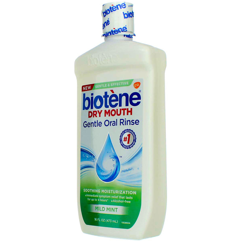 Biotene Dry Mouth Gentle Oral Rinse, Mild Mint, 16 fl oz
