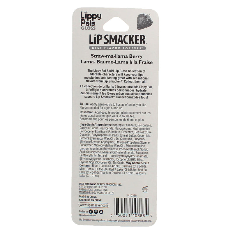 Lip Smacker Lippy Pals Lip Gloss, Straw-ma-llama Berry