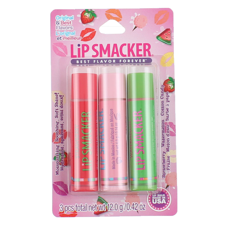 Lip Smacker Best Flavor Forever Lip Balm, Original & Best Flavors, 3 Ct