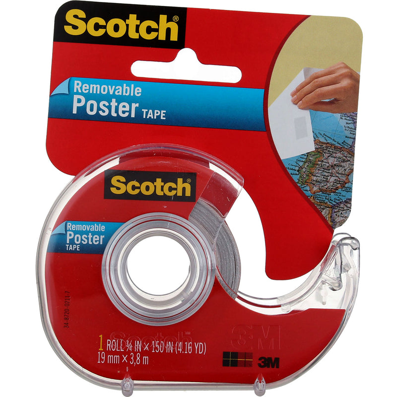 Scotch Poster Tape, Removable, 0.75in X 150in