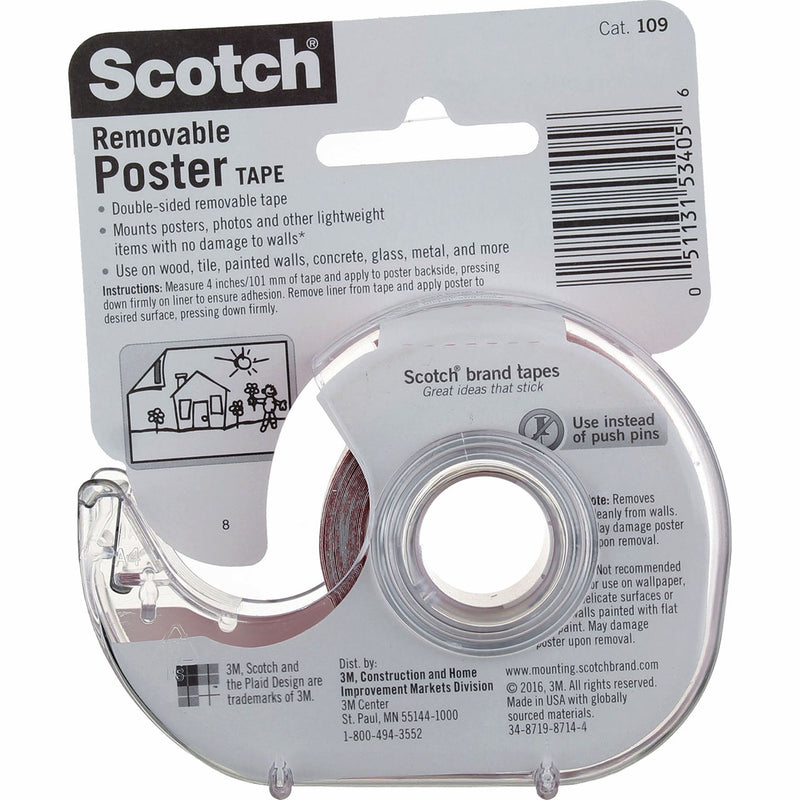 Scotch Poster Tape, Removable, 0.75in X 150in