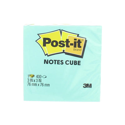 Post-it Notes Cube, 3 Neon Colors, 3in x 3in, 400 ea.