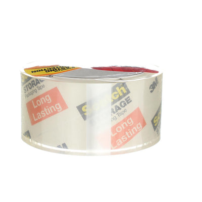 Scotch Storage Packaging Tape, Clear, Long Lasting, 1.88in X 54.6yd