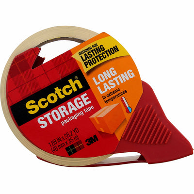 Scotch Storage Packaging Tape, Clear, Long Lasting, 1.88in X 38.2yd