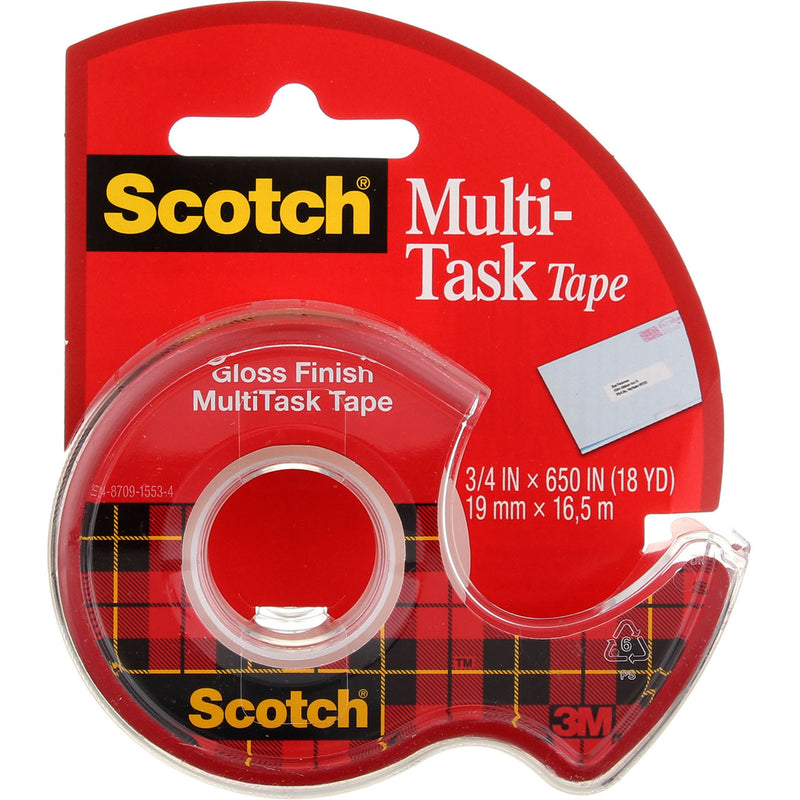 Scotch Multi-Task Tape, Gloss Finish, 0.75in X 650in