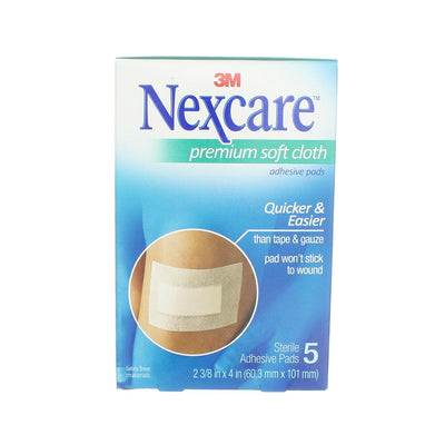 Nexcare Premium Soft Cloth Adhesive Pad, 5 Ct