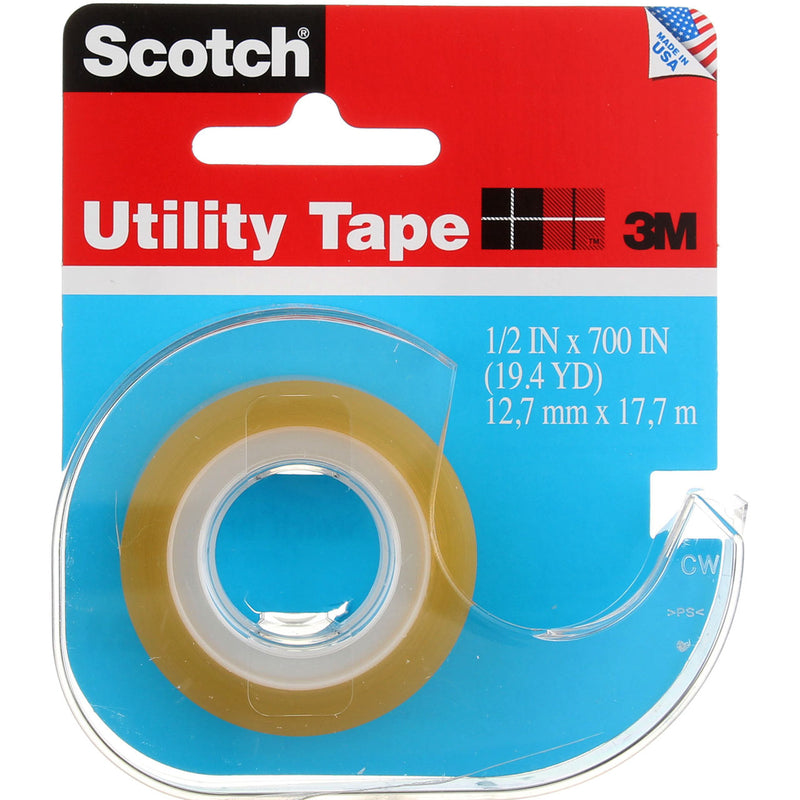 Scotch Utility Tape, Clear, 0.5in X 700in