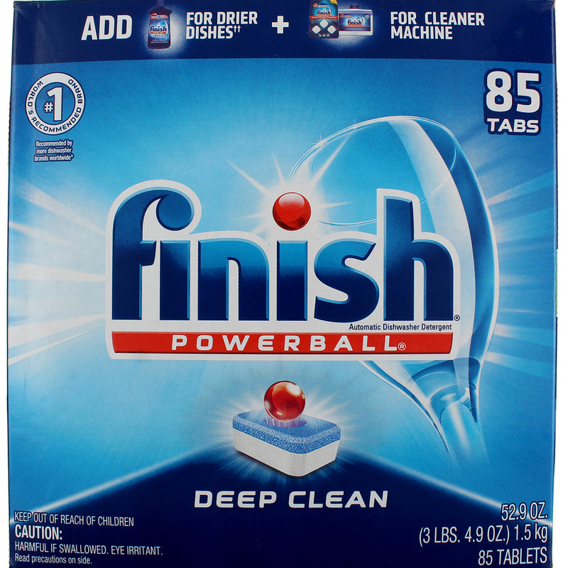 Finish Powerball Automatic Dishwasher Detergent Tablets, 85 Ct