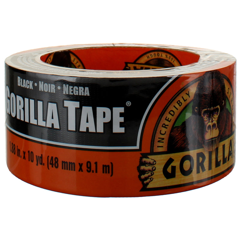 Gorilla Black 1.88 Inch X 10 Yard Duct Tape, Single Roll
