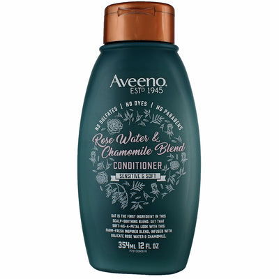 Aveeno Rose Water and Chamomile Blend Sensitive And Soft Conditioner, 12 fl oz