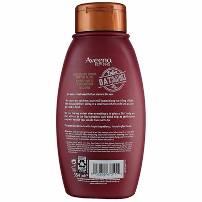 Aveeno Blackberry Quinoa Protein Blend Color Protect And Strength Shampoo, 12 fl oz