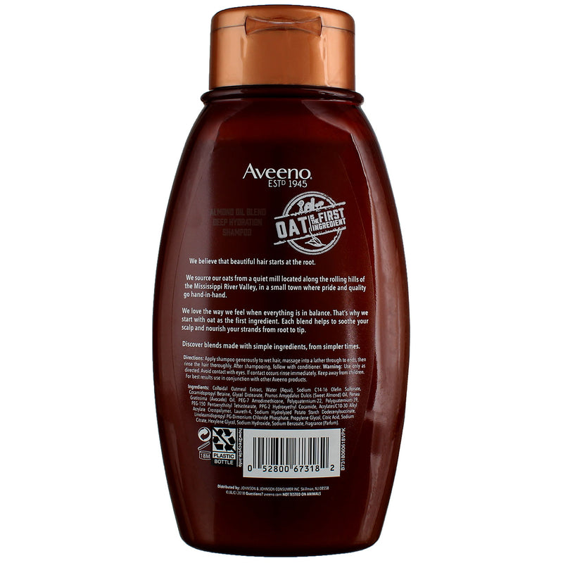 Aveeno Almond Oil Blend Deep Hydration Shampoo, 12 fl oz