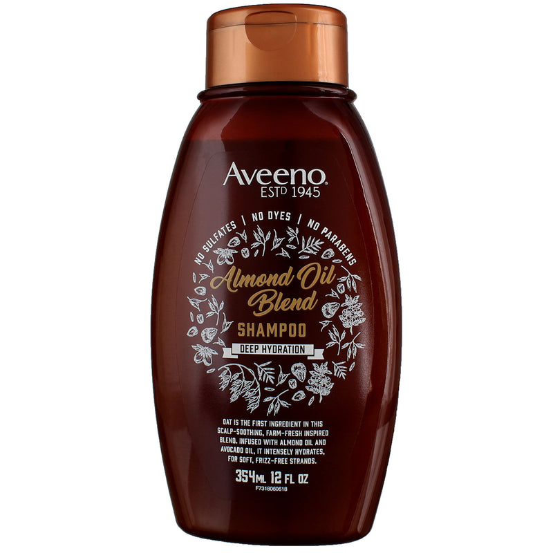 Aveeno Almond Oil Blend Deep Hydration Shampoo, 12 fl oz