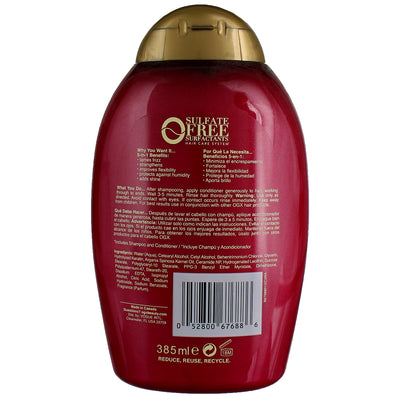 OGX Frizz Free + Keratin Smooting Oil 5-IN-1 Benefits Conditioner, 13 fl oz