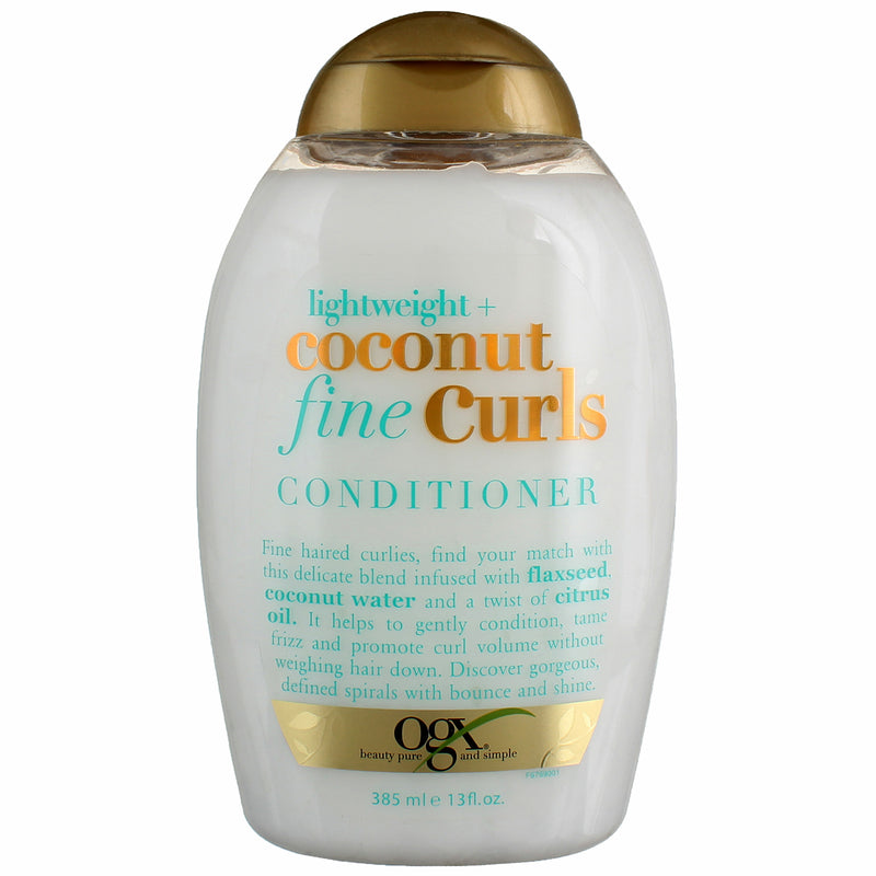 OGX Lightweight + Coconut Fine Curls Conditioner, 13 fl oz
