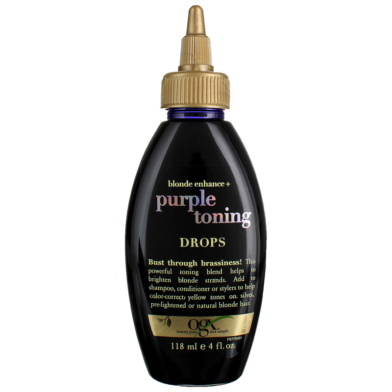 OGX Blonde Enhance + Purple Toning Hair Drops, 4 fl oz