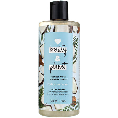 Love Beauty & Planet Radical Refresher Body Wash, Coconut Water & Mimosa Flower, 16 fl oz
