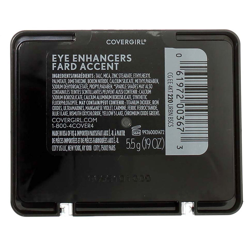 CoverGirl Eye Enhancers 4-Kit Eyeshadow, Urban Basics 220, 0.19 oz