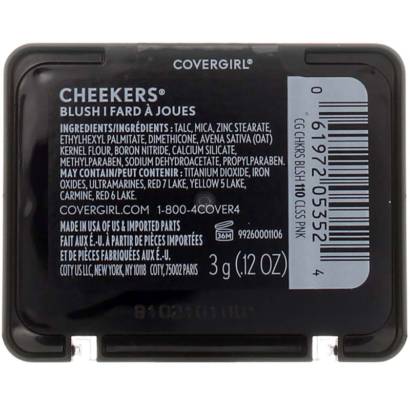 CoverGirl Cheekers Blush, Classic Pink 110, 0.12 oz
