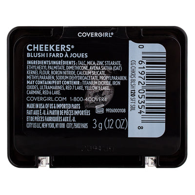 CoverGirl Cheekers Face Blush, Soft Sable 120, 0.12 oz