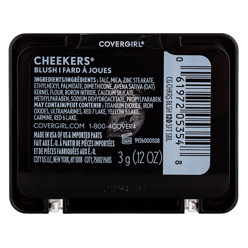 CoverGirl Cheekers Face Blush, Soft Sable 120, 0.12 oz