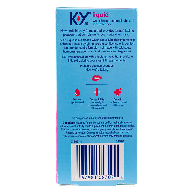 KY Liquid Personal Lubricants, 2.5 oz