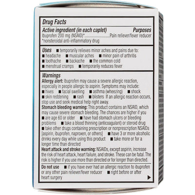 GoodSense Ibuprofen Pain Reliever Coated Caplets, 200 mg, 50 Ct