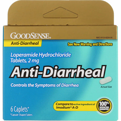 GoodSense Loperamide Hydrochloride Anti-Diarrheal Tablets, 6 Ct