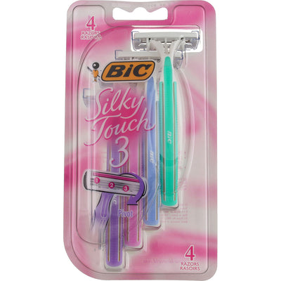 BiC Silky Touch 3 Disposable Razors, 3 Blades, 4 Ct