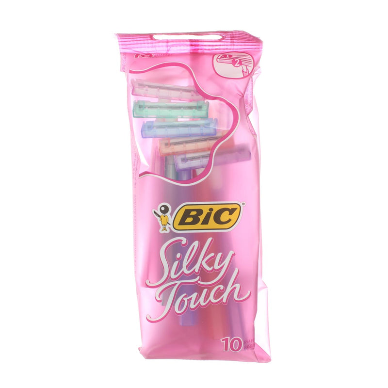 BiC Silky Touch Disposable Razors, 2 Blades, 10 Ct