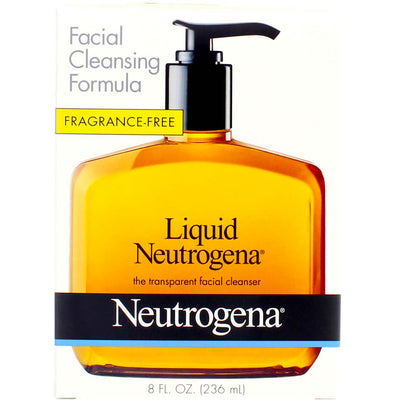 Neutrogena Liquid Neutrogena The Transparent Facial Cleanser, Fragrance Free, 8 fl oz