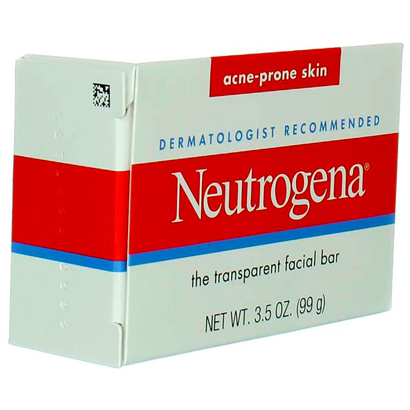 Neutrogena Facial Cleansing Bar Treatment for Acne-Prone Skin, Non-Medicated & Glycerin-Rich Formula Gently Cleanses without Over-Drying, No Detergents or Dyes, Non-Comedogenic, 3.5 oz