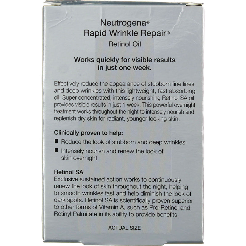 Neutrogena Rapid Wrinkle Repair Retinol Oil Liquid, 1 fl oz