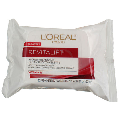 L'Oreal Paris RevitaLift Makeup Remover Towelettes, 30 Ct