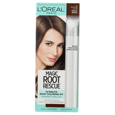 L'Oreal Paris Magic Root Rescue Permanent Hair Color, Medium Brown 5