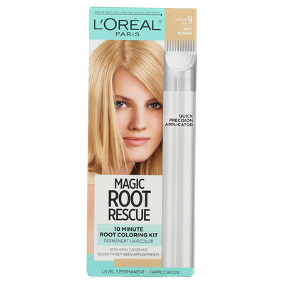 L'Oreal Paris Magic Root Rescue Permanent Hair Color, Light Blonde 9