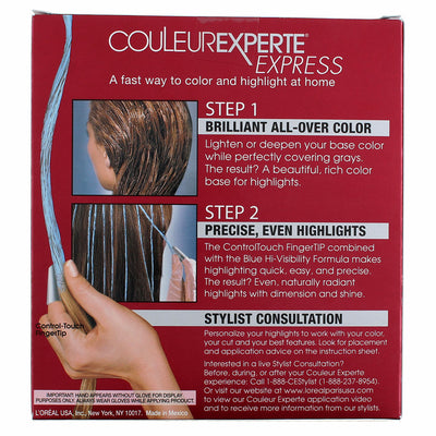 L'Oreal Paris Couleur Experte Express Hair Color + Highlighter, Medium Iridescent Blonde 8.2