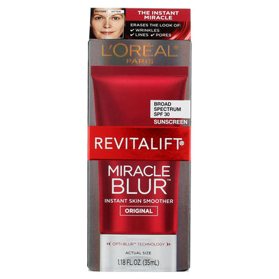L'Oreal Paris RevitaLift Miracle Blur Instant Skin Smoother, SPF 30, 1.18 fl oz