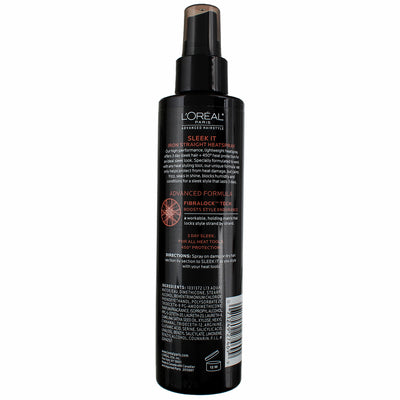 L'Oreal Paris Sleek It Advanced Hairstyle Iron Straight Heatspray Hairspray, 5.7 fl oz