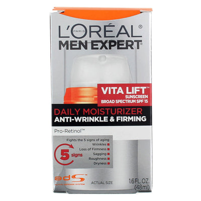 L'Oreal Paris Men Expert Daily Moisturizer Vita Lift, SPF 15, 1.6 fl oz