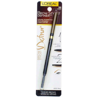 L'Oreal Paris Brow Stylist Definer Eyebrow Pencil, Blonde 388, 0.003 oz