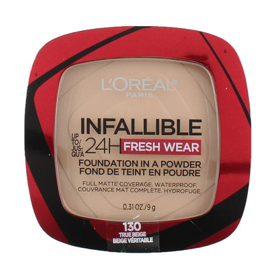 L'Oreal Paris Infallible 24 H Fresh Wear Foundation, True Beige 130, 0.31 oz