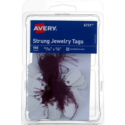 Avery Strung Strung Jewelry Tags, 100 Ct