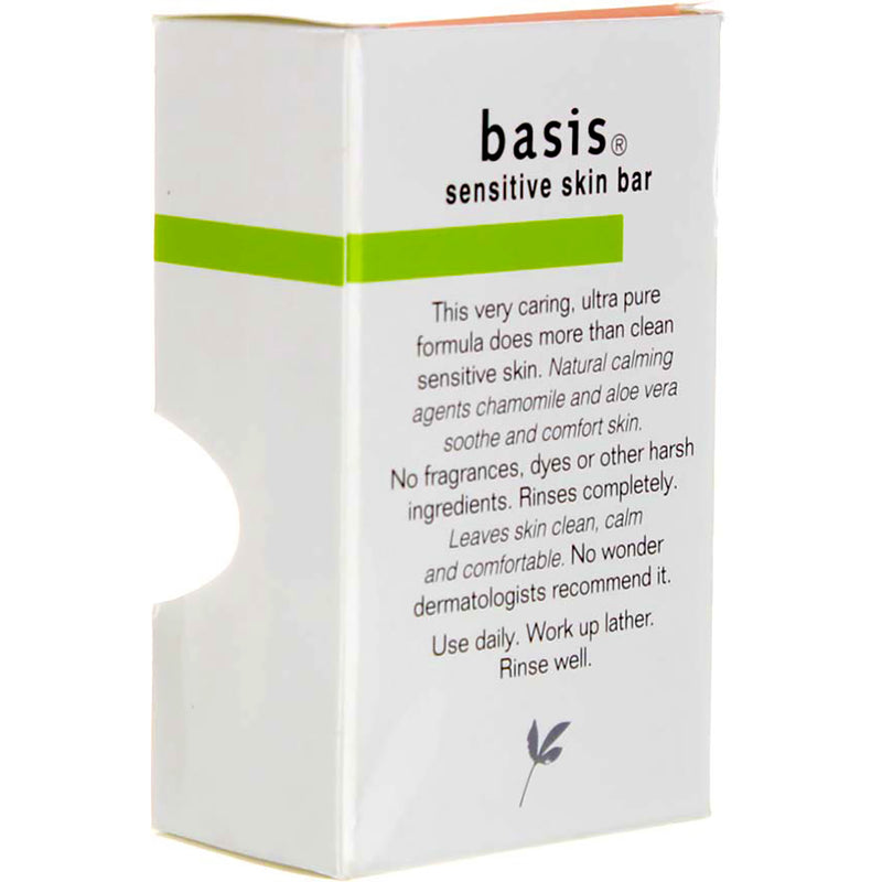 Basis Cleans And Smoothes Sensitive Skin Bar 4 Oz
