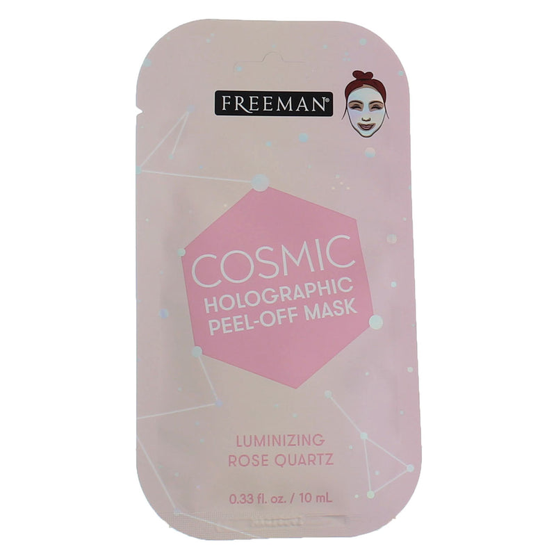 Freeman Cosmic Holographic Peel-Off Mask, Rose Quartz, 0.33 fl oz