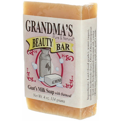 Grandma's Pure & Natural Beauty Bar Goat's Milk Bath Soap, 4 oz